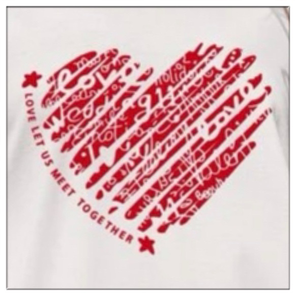 Heart & slogan❣️graphic drop shoulder tee - Picture 6 of 8